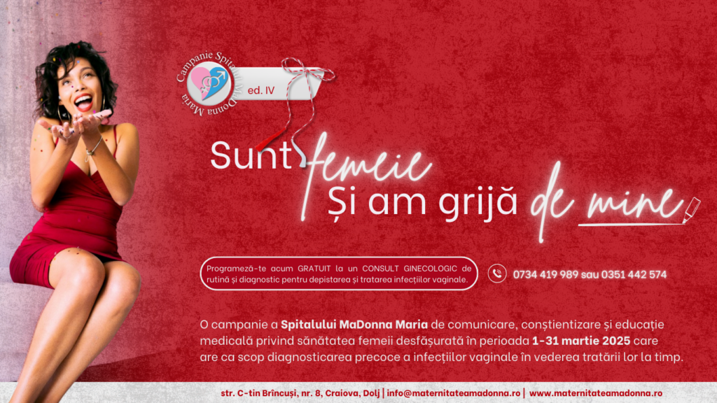 Spitalul MaDonna Maria reia consultațiile ginecologice gratuite în luna martie: „Poate pacienta de azi va fi, mai târziu, o viață salvată, pentru că va veni la medic la timp!”