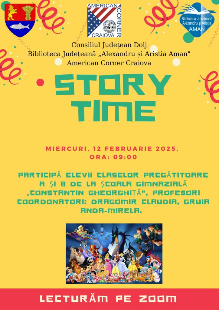 Craiova: Sesiune de lectură în cadrul proiectului „Story Time”