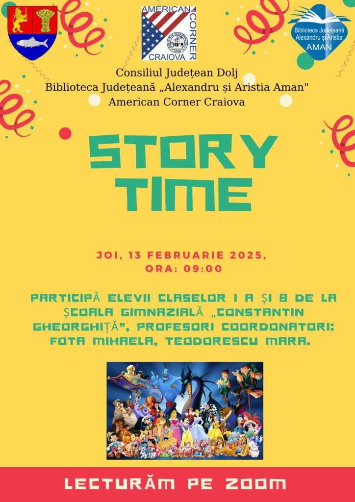 Craiova: Sesiune de lectură în cadrul proiectului: „Story Time”