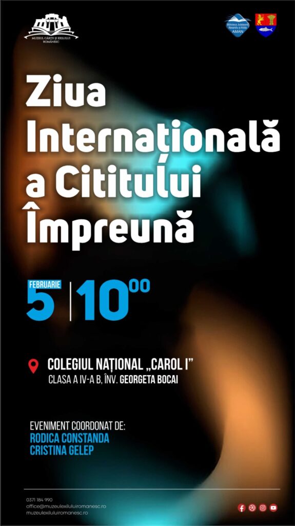 Elevii clasei a IV-a B de la Colegiul Național „Carol I” din Craiova participă la Ziua Internațională a Cititului Împreună