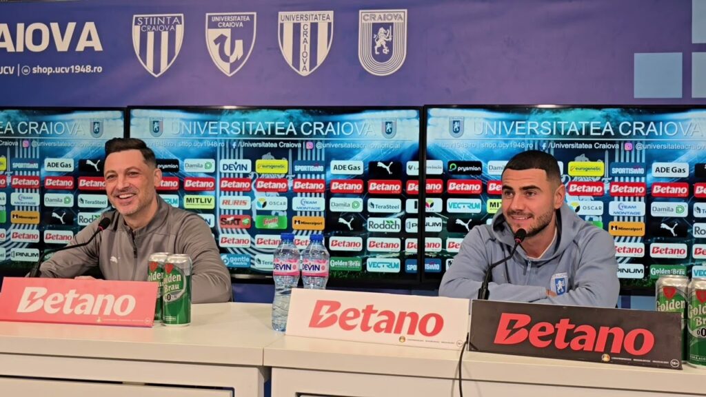 Mirel Rădoi și Vladimir Screciu au prefațat partida „U“ Craiova – Oțelul Galați