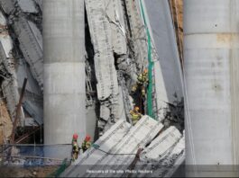 Prăbușirea unui pod de autostradă a provocat cel puțin 4 morți și 6 răniți