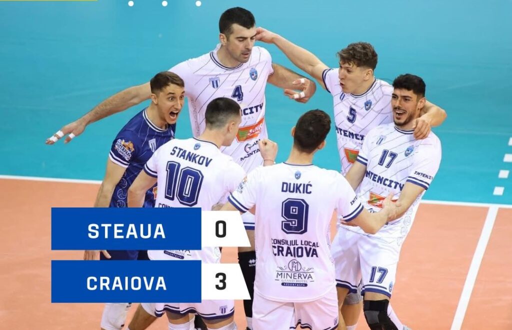 Volei (m) / SCMU Craiova a chinuit-o rău pe Steaua! Victorie mare la București