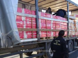 Paisprezece cetățeni străini, depistaţi ascunşi într-un automarfar cu vată minerală