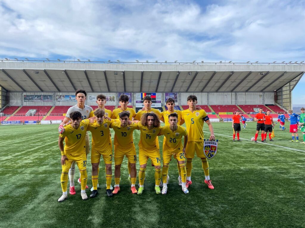România U17 a zdrobit-o pe Liechtenstein