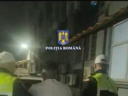 Bărbatul urmărit a avut un comportament agresiv și a fost reținut