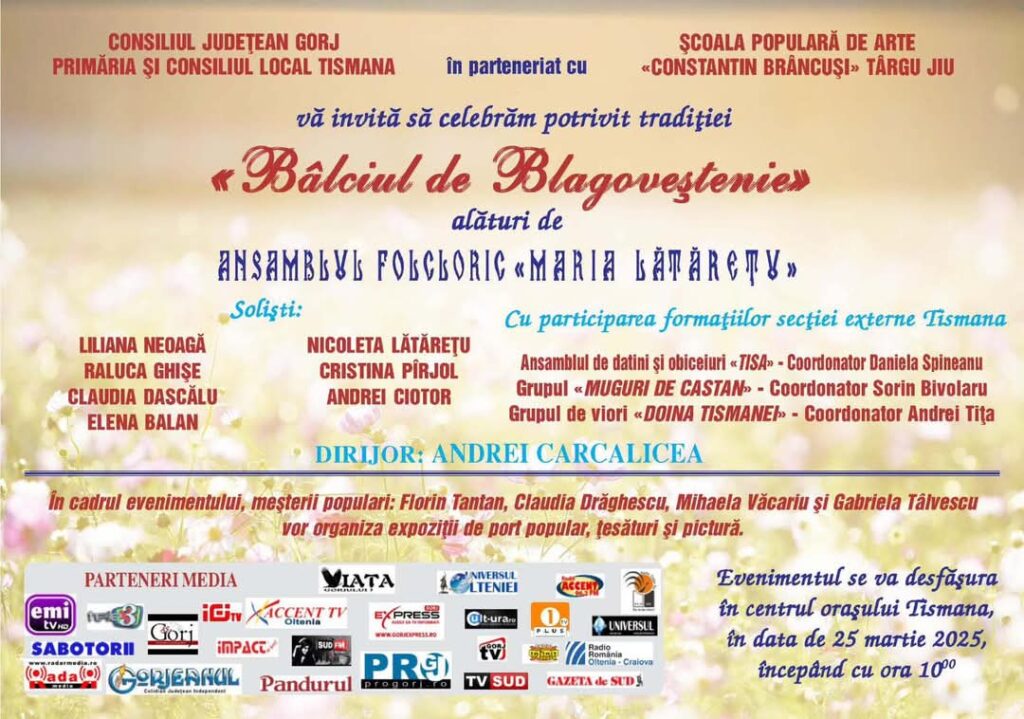 Târgul de Primăvară, azi la Tismana
