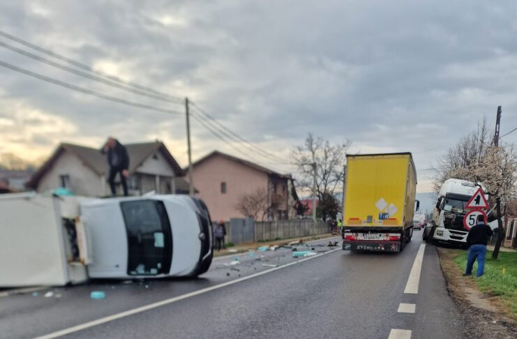 Traficul rutier a fost afectat în zonă