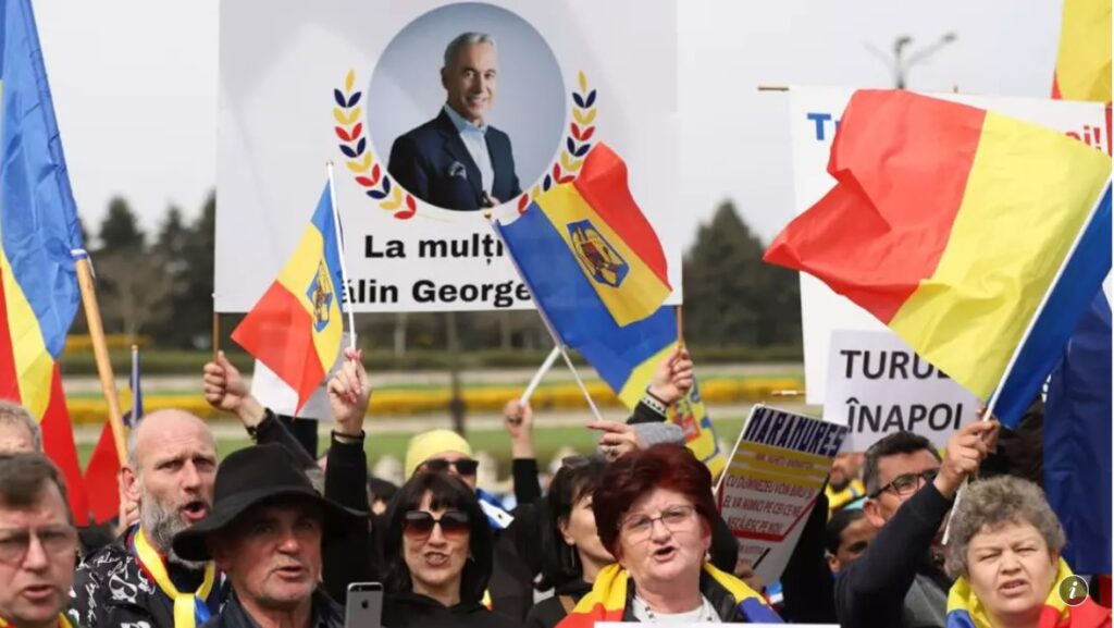 Protest neautorizat în Piața Constituției, de ziua lui Călin Georgescu