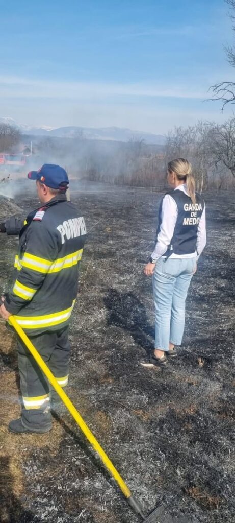 Amenzi de peste 17.500 de lei aplicate de Garda de Mediu Gorj celor care au provocat incendii