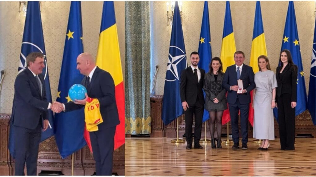 Gică Hagi, decorat de preşedintele interimar Ilie Bolojan cu „Steaua României“