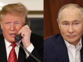 Președintele american Donald Trump și președintele rus Vladimir Putin au discutat marți, la telefon, timp de mai bine de o oră și jumătate