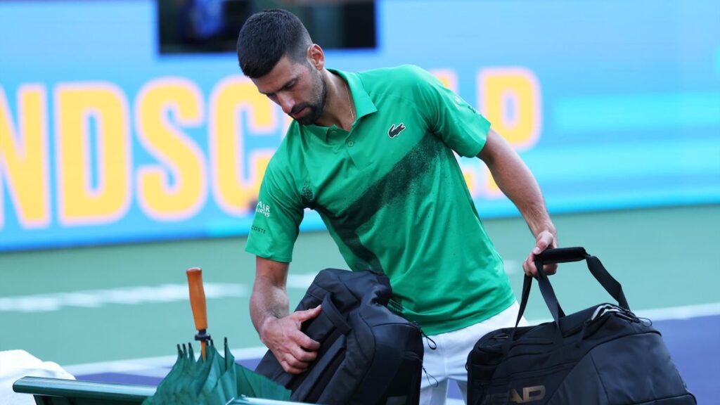 Novak Djokovic se desparte prematur de Indian Wells
