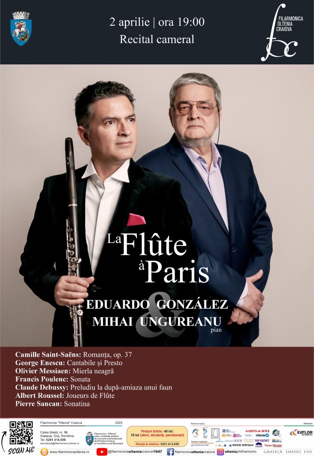 „La Flûte à Paris” - un recital cameral de rafinament și expresivitate