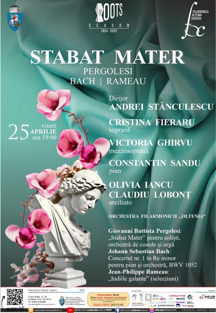 Pergolesi, Bach și Rameau la Filarmonica „Oltenia”