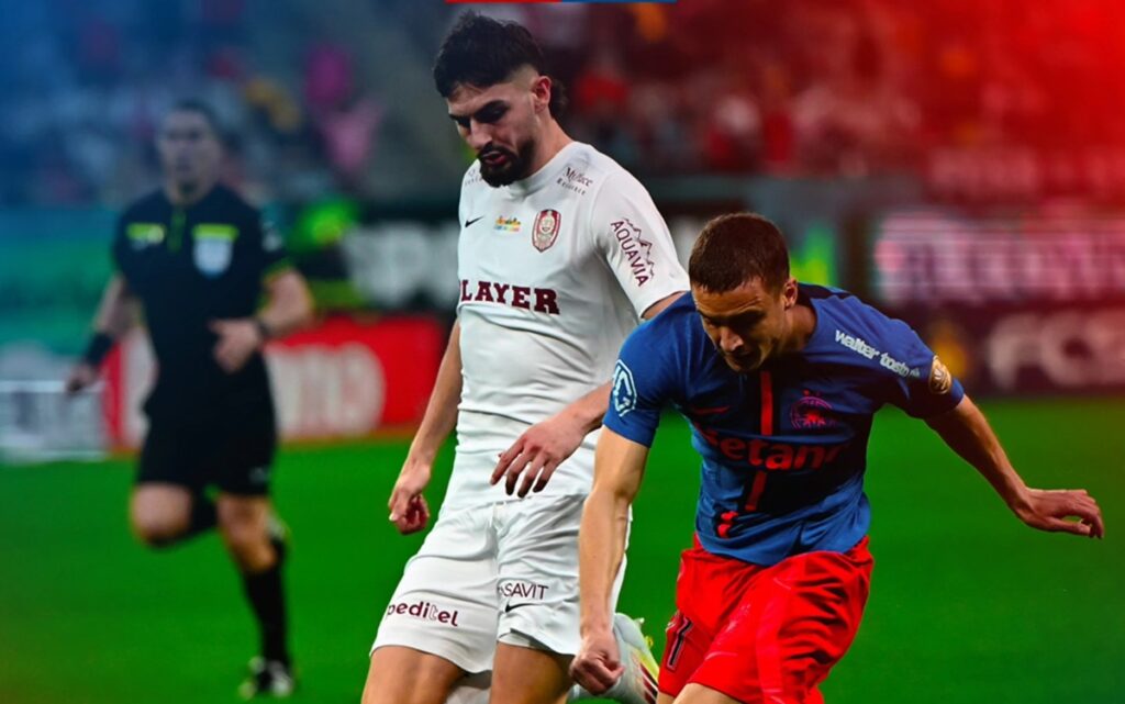 Superliga / FCSB a câștigat derbiul cu CFR Cluj din play-off