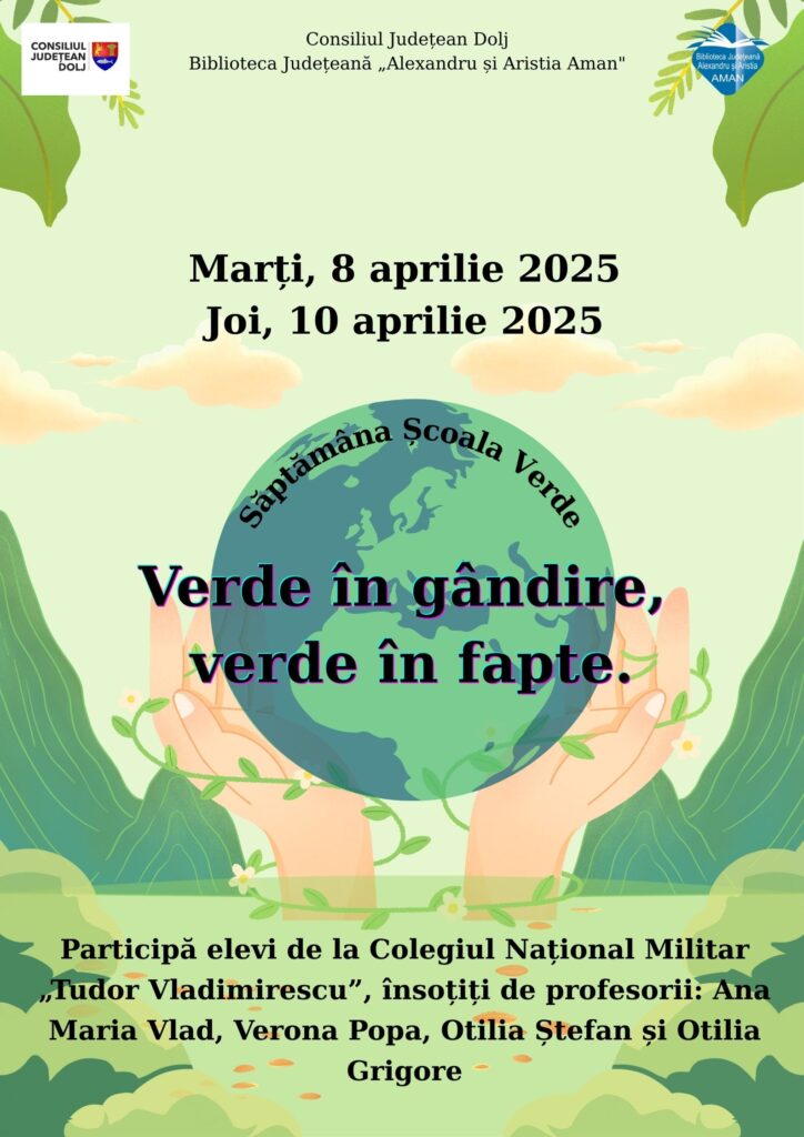 Craiova: Activități educative „Verde în gândire, verde în fapte”, la „Aman“
