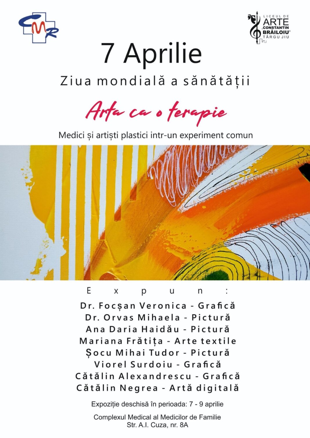 Ziua Mondială a Sănătății, sărbătorită prin artă la Târgu Jiu