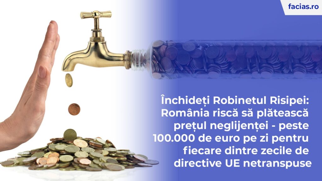 România riscă să plătească prețul neglijenței – peste 100.000 de euro pe zi pentru fiecare dintre zecile de directive UE netranspuse
