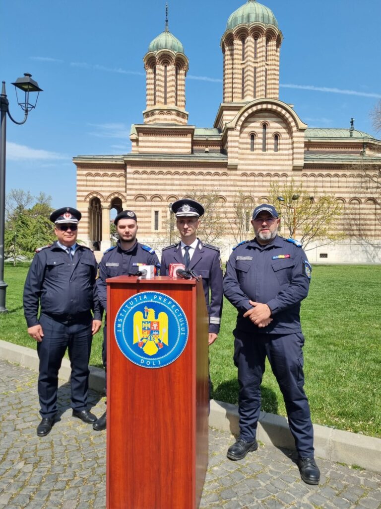 Dolj: Poliţiştii la datorie de Sărbătorile Pascale