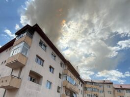 Incendiu într-un apartament din Horezu