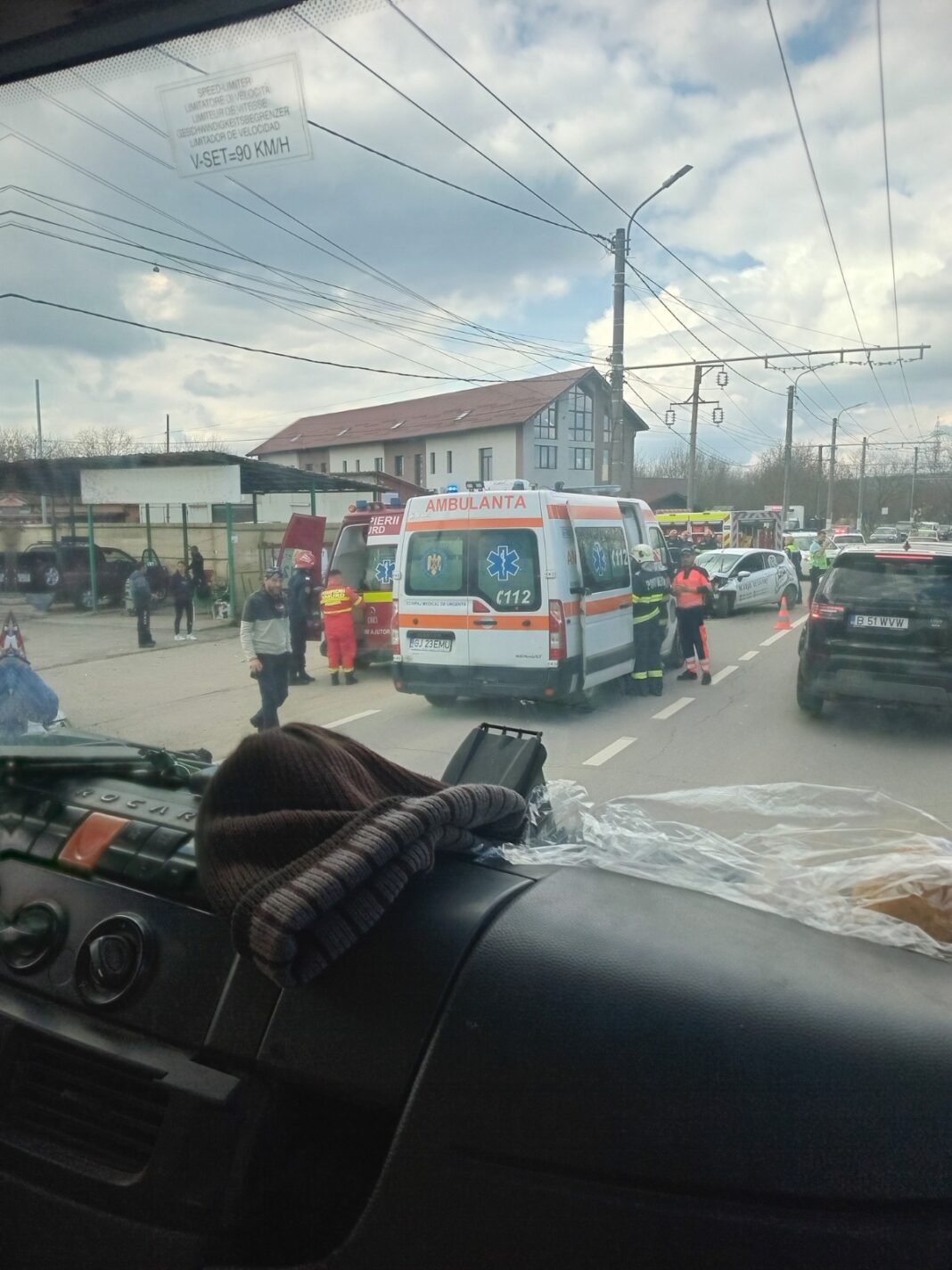 acc tg jiu1 Accident rutier cu patru victime la ieșire din Târgu Jiu
