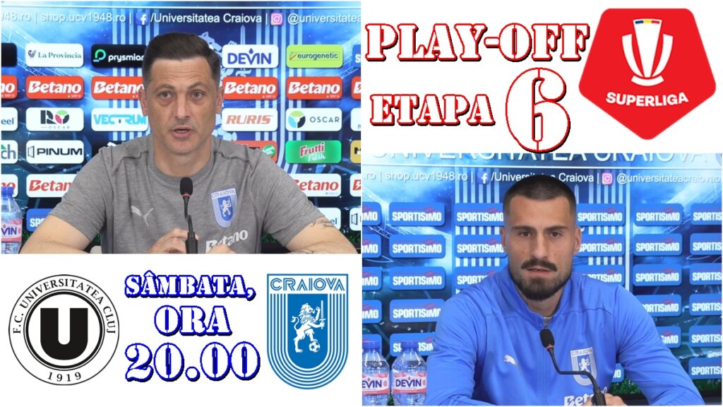 Mirel Rădoi şi Gjoko Zajkov au prefaţat meciul U Cluj – „U” Craiova