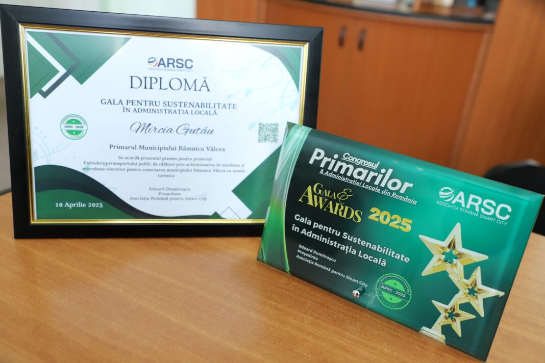 Proiectele Primăriei Rîmnicu Vâlcea de modernizare a transportului public continuă să strângă premii
