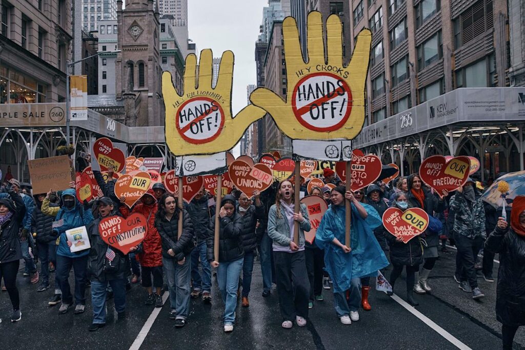 (VIDEO) „Hands Off!”- Mii de americani îl contestă pe Trump în stradă