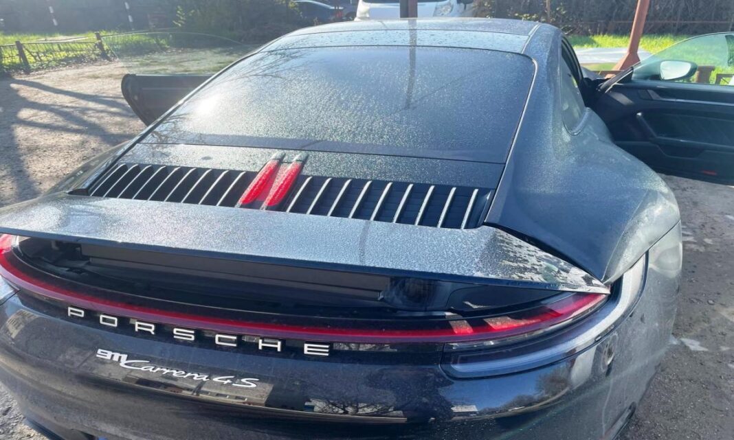 Porsche furat din Italia, depistat pe o stradă din Iaşi