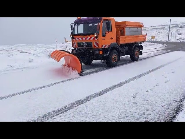 (VIDEO) Gorj: Ninsoare la Rânca