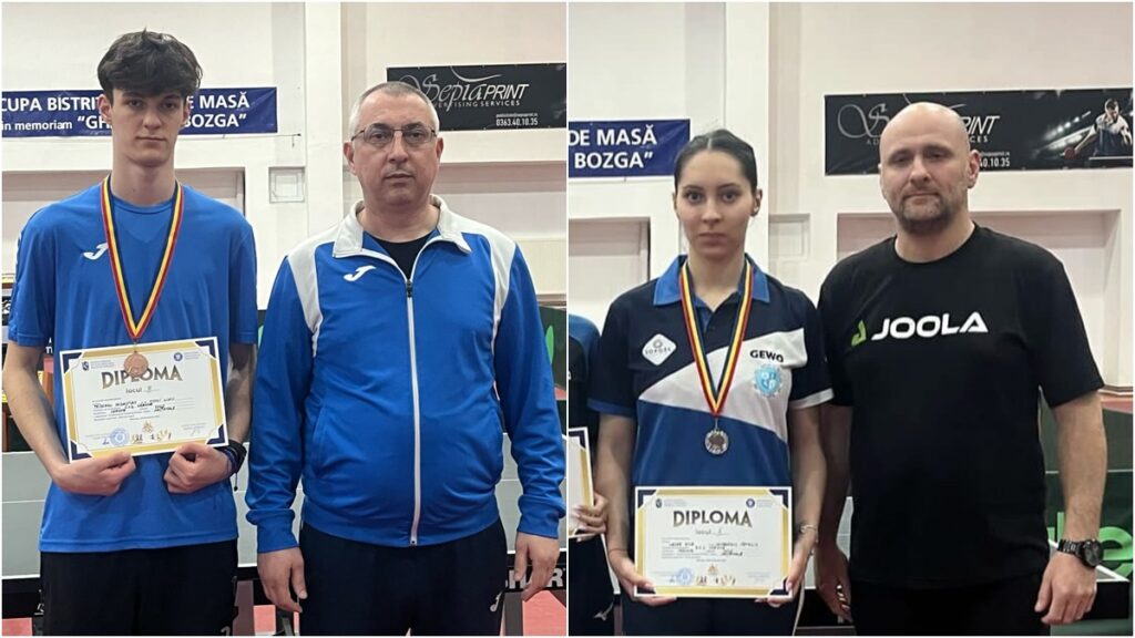 Tenis de masă / Argint şi bronz pentru CSS Craiova la Campionatul Naţional Şcolar