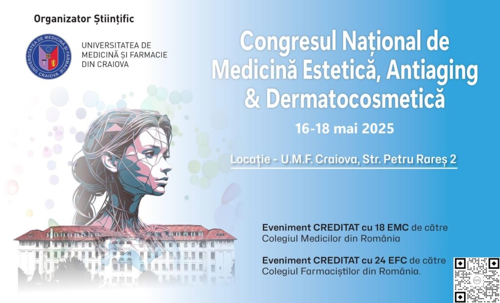 UMF Craiova, gazda Congresului Național de Medicină Estetică, Antiaging și Dermatocosmetică