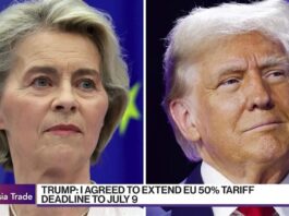 Von der Leyen a precizat, într-un mesaj postat în social media, că a avut duminică o convorbire telefonică bună cu preşedintele american Donald Trump.