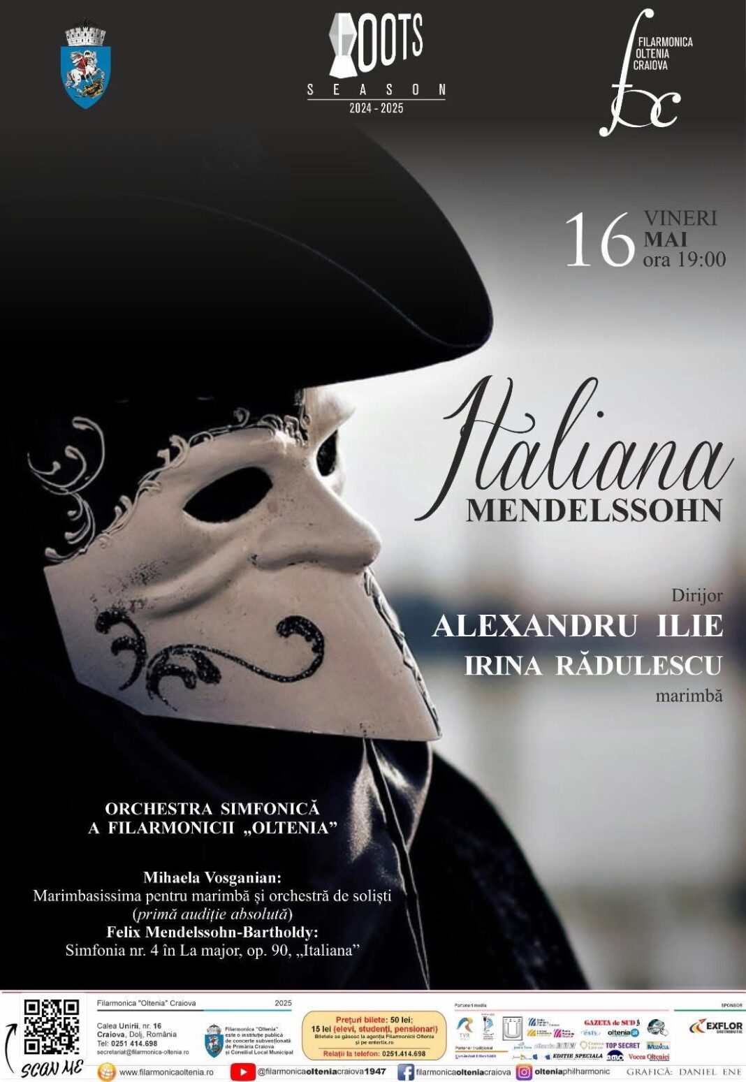 O seară între romantism și contemporan, la Filarmonica „Oltenia” Craiova