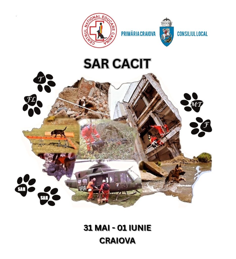 Craiova: Eveniment european canin de salvare: European CACIT 2025