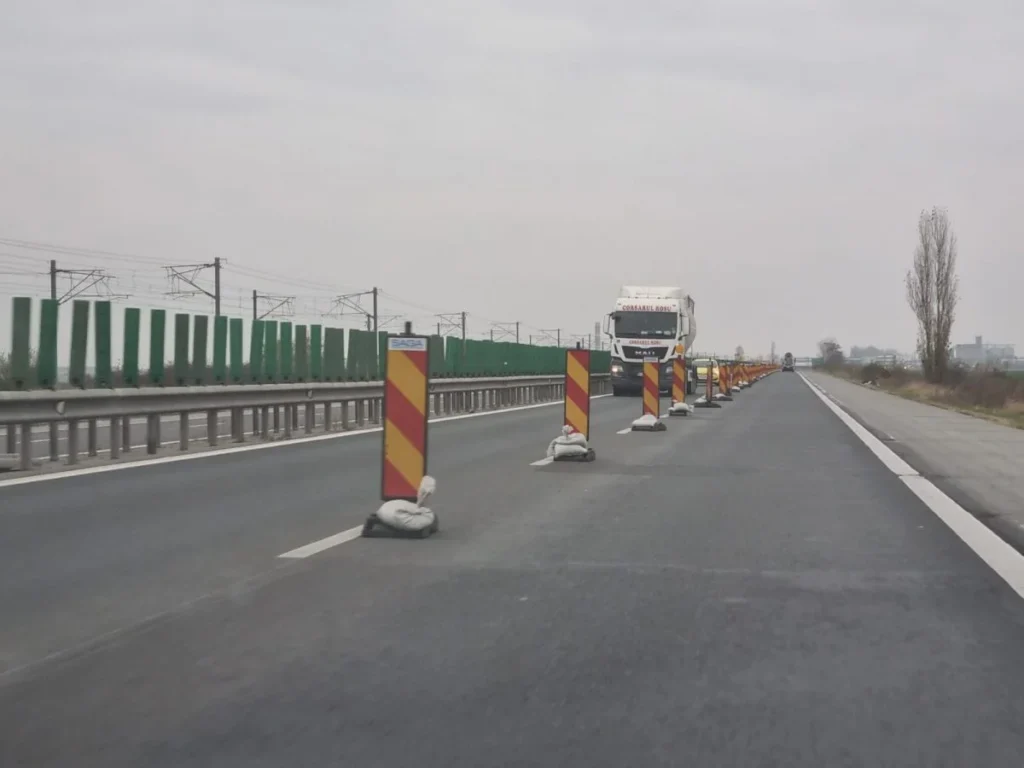 Circulație restricționată pe A1, pe sensul Pitești – București