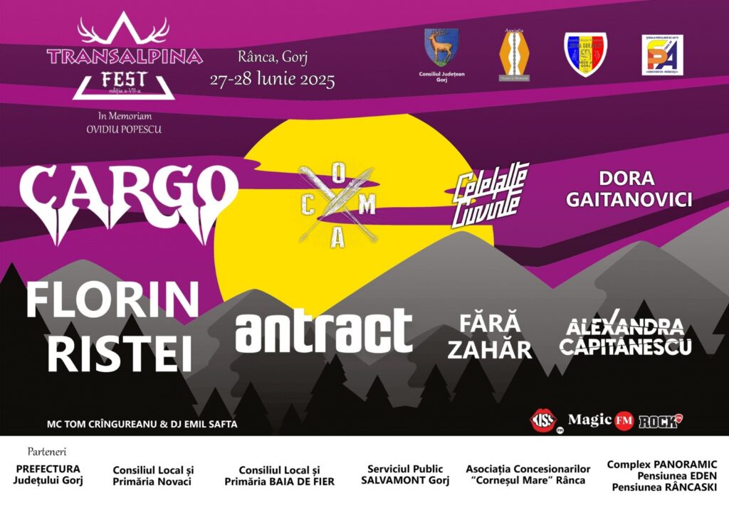 Transalpina Fest revine la Rânca pe 27 și 28 iunie