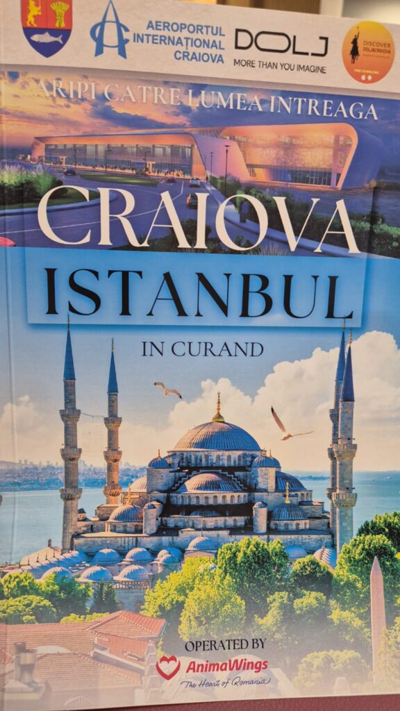O nouă rută aeriană Craiova – Istanbul, lansată din toamnă de Animawings