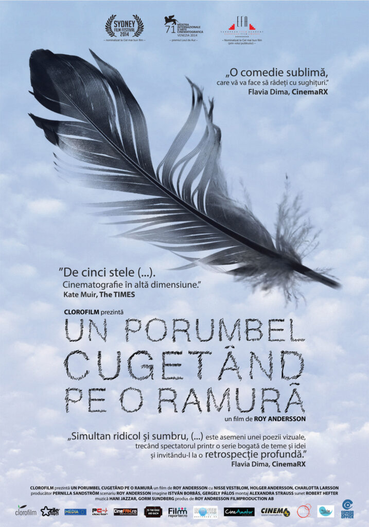 Un porumbel cugetând pe o ramură (2014), o mostră de cinema suedez care oscilează între comic şi absurd