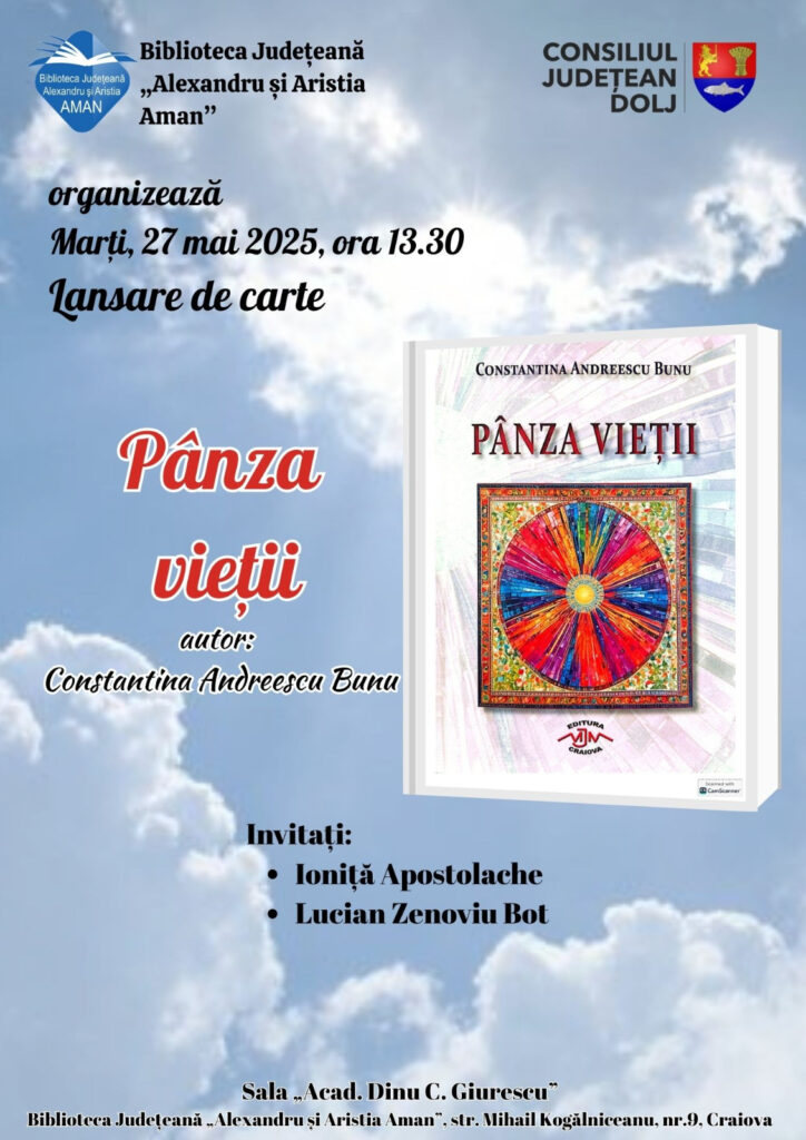  Descoperă Pânza vieții de Constantina Andreescu la Biblioteca Aman