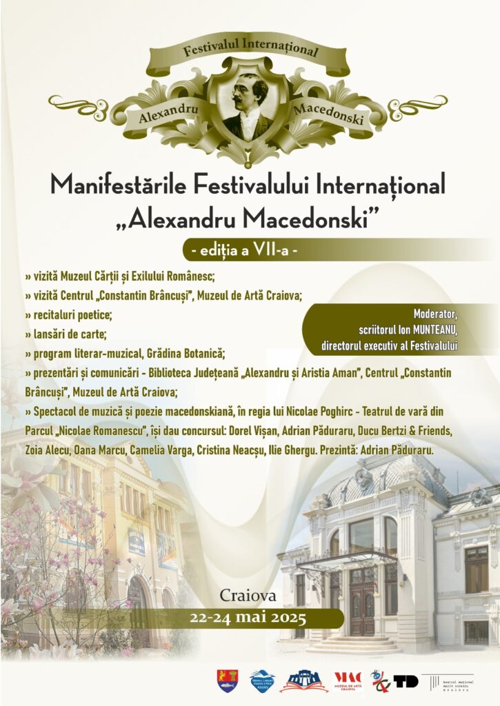 A VII-a ediție a Festivalului Internațional „Alexandru Macedonski” la Craiova