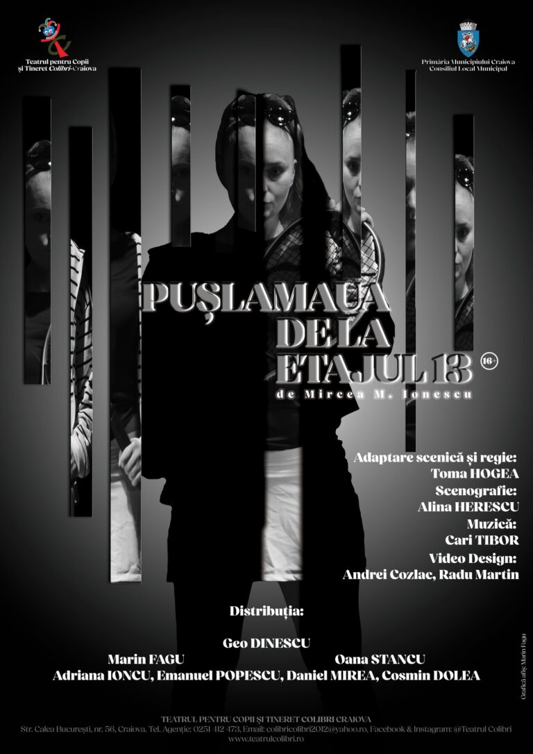Craiova: „Pușlamaua de la etajul 13“, premieră pentru adolescenți și tineri, la Colibri