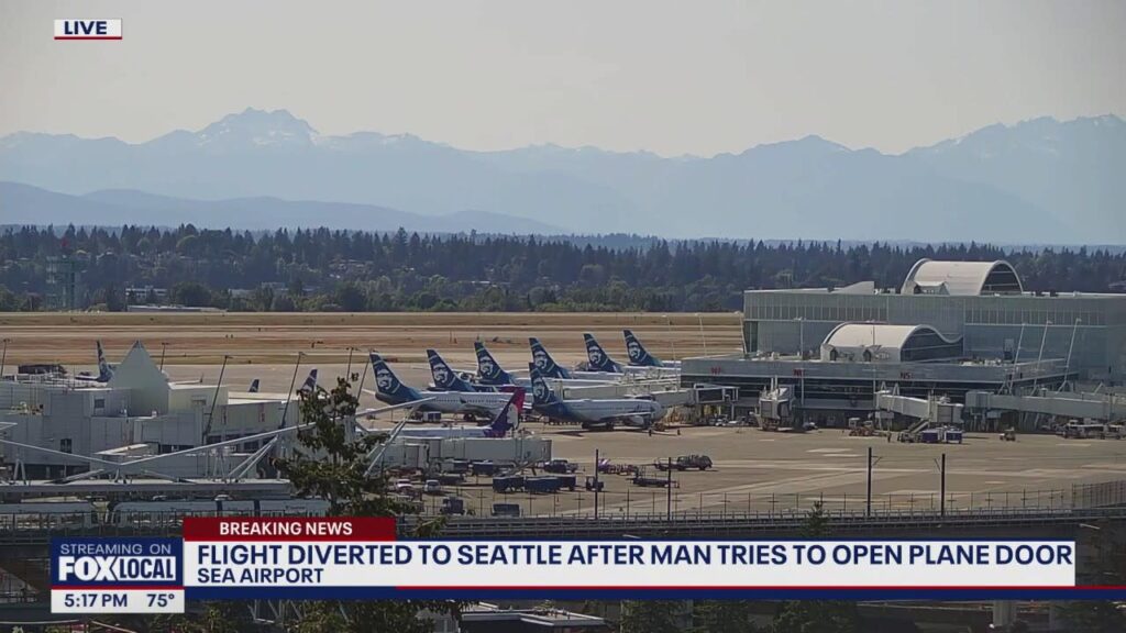 (VIDEO) Zbor deviat către Seattle după ce un pasager a încercat să deschidă ușa avionului