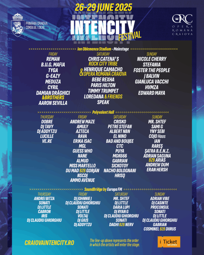IntenCity – programul complet al celor patru zile de showuri incendiare