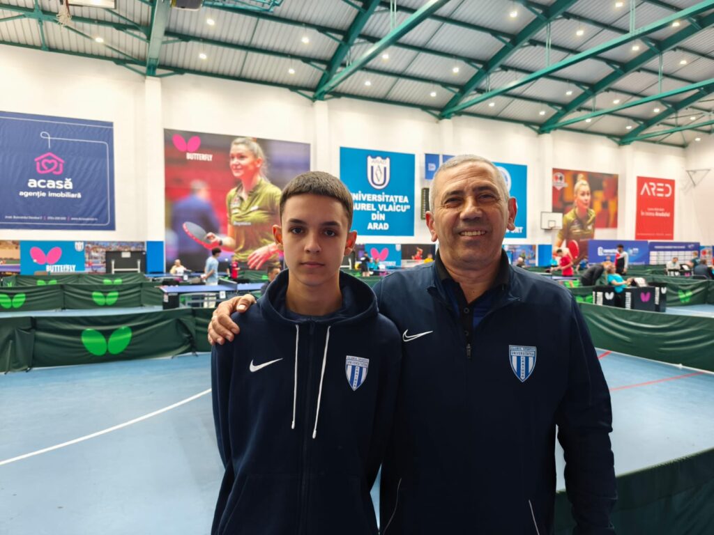 Tenis de masă / Sasha Marinescu, copilul promiţător de la CSU Craiova, prestaţii bune la CN U15