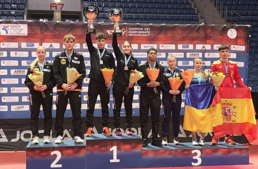 Tenis de masă U21 / Aur european pentru România în proba de dublu mixt