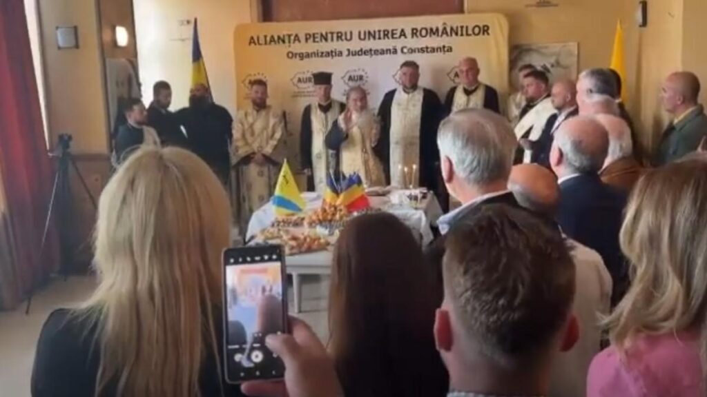 ÎPS Teodosie, slujbă pentru AUR înainte de alegeri. Binecuvântări în numele țării și neamului pentru Simion, Georgescu și Gavrilă