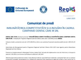 Îmbunătăţirea competitivităţii şi a inovării în cadrul companiei DENTAL CARE IR SRL