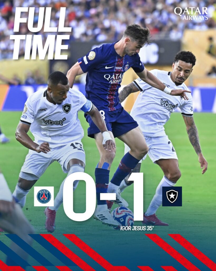 PSG Învinsă de Botafogo cu 1-0